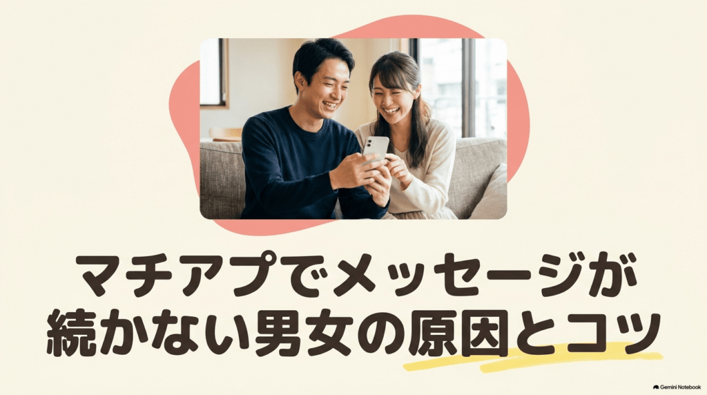 婚活恋活部【攻略ブログ】 | マチアプでメッセージが続かない男女の原因とコツ【知恵袋/なんJ他】