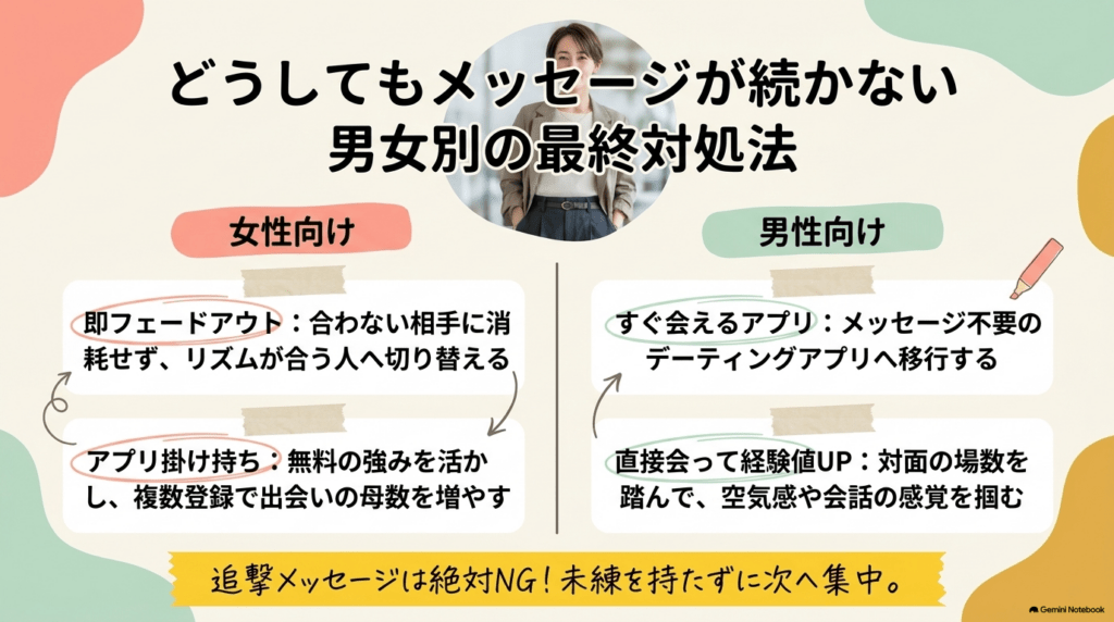 婚活恋活部【攻略ブログ】 | マチアプでメッセージが続かない男女の原因とコツ【知恵袋/なんJ他】